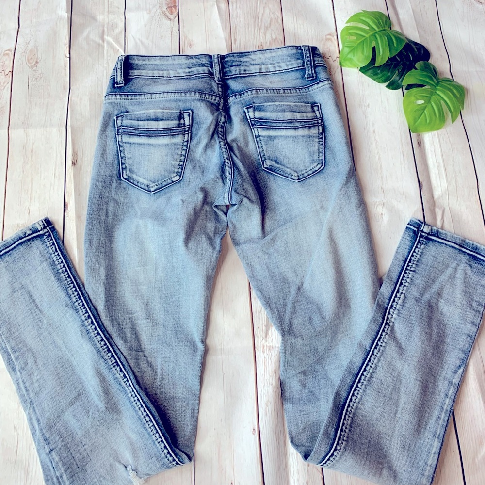 Light Blue Distressed Jeans